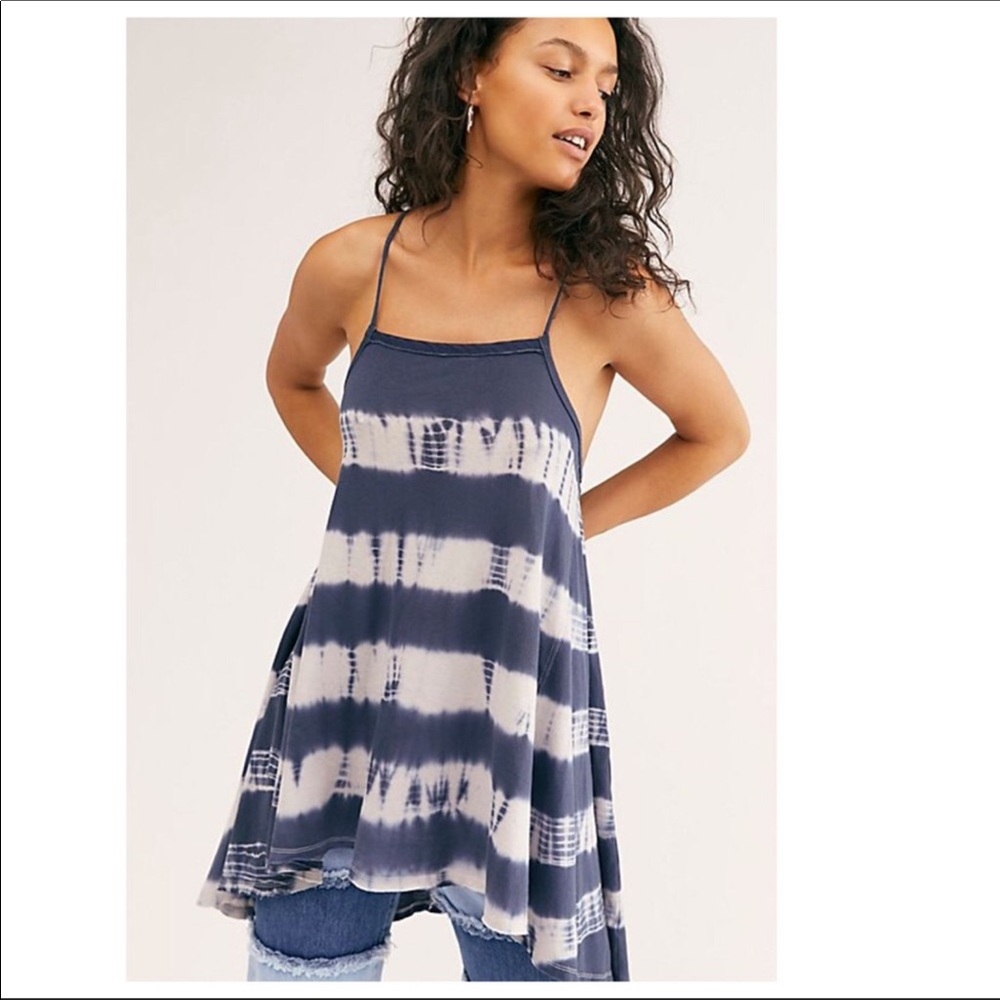 FREE PEOPLE BOHO FLOWY TUNIC TANK KNIT MINI A3C - Picture 2 of 16